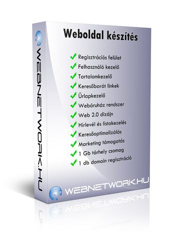 weboldal készítés